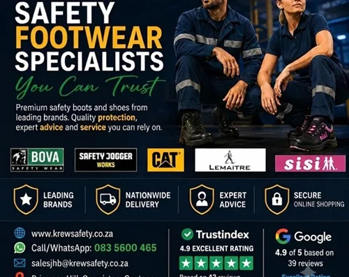 Krew Safety (Pty) Ltd – Safety Footwear Specialists
