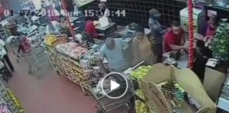 Vicious racial attack at a local store - video