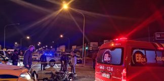 A Motorbike rider seriously injured in a collision on the corners of Dr James Moroka Ave and Sol Plaatjie street in Potchefstroom