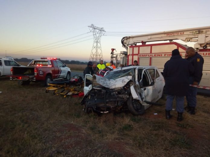 Man seriously injured after vehicle and taxi collides in Vereeniging Man seriously injured after vehicle and taxi collides in Vereeniging