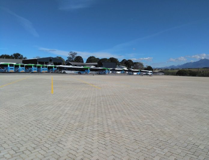 Extension of parking at George bus depot complete Extension of parking at George bus depot complete