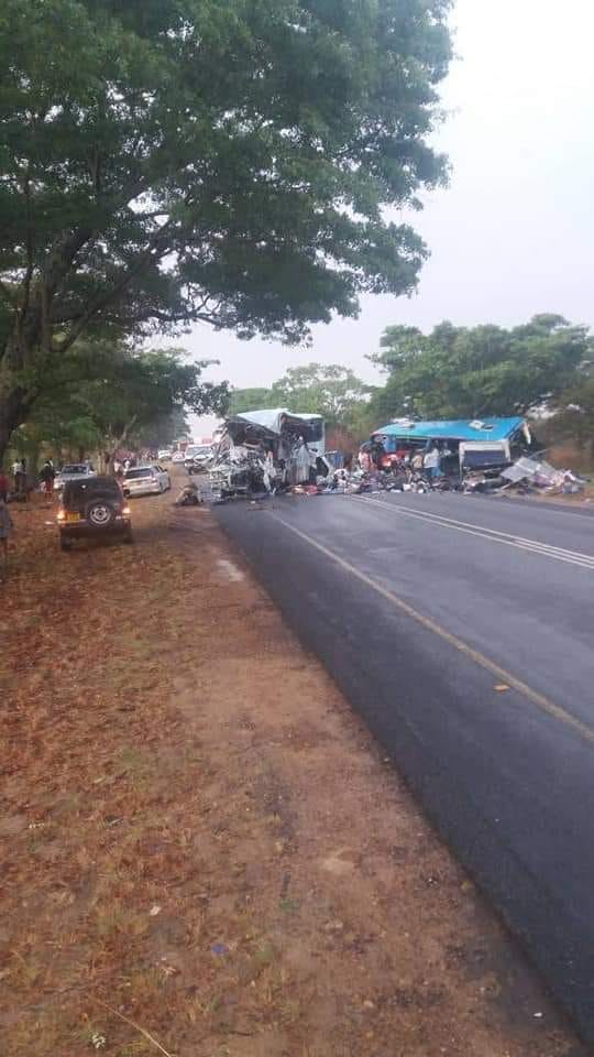 Zimbabwe bus crash kills forty-five adults and two kids