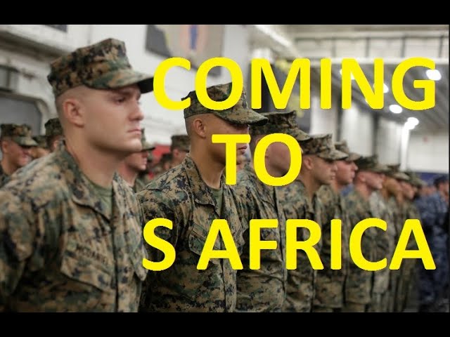 Genocide: US now committed to send in the Marines to South Africa