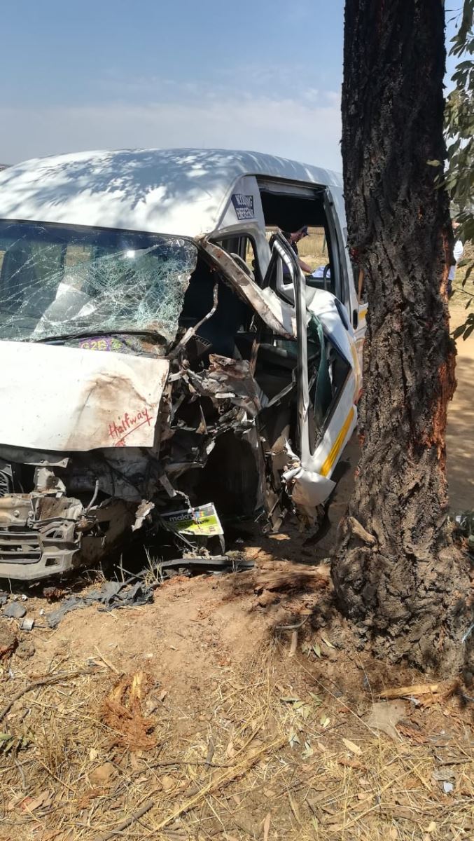 Gauteng: Woman in critical condition following taxi crash with tree