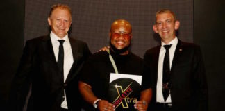 DJ-Sabby with Montecasino GM and Director of Operations Mike Page and Chrisiaan Els TCSJOHNHUXLEY Managing Director Africa