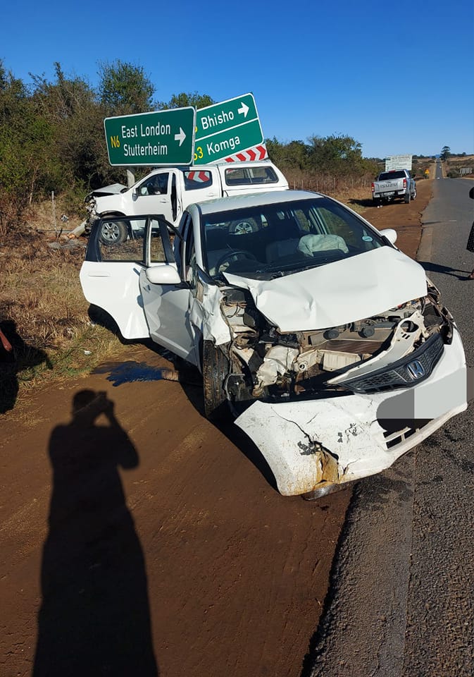 Two-vehicle collision along the R63 in the Eastern Cape
