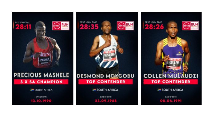 Men’s Elite Field continues to deepen at Absa RUN YOUR CITY DURBAN 10K