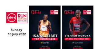 Kibet the latest sub 28min athlete to enter Absa RUN YOUR CITY DURBAN 10K Kibet the latest sub 28min athlete to enter Absa RUN YOUR CITY DURBAN 10K