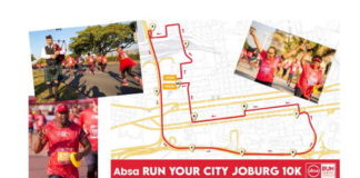 Absa RUN YOUR CITY JOBURG 10K boasts a new route that includes sections of the M1 and M2 in 2022!