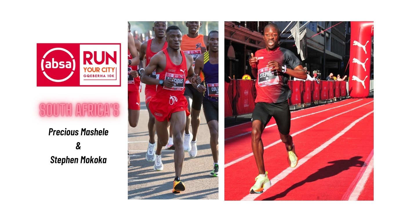 Mashele and Mokoka ready to compete at the Absa RUN YOUR CITY GQEBERHA 10K