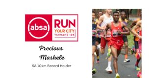 Mashele targets Absa RUN YOUR CITY TSHWANE 10K podium!