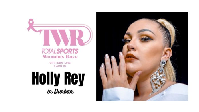 Holly Rey joins the Totalsports Women’s Race celebrations in Durban! Holly Rey joins the Totalsports Women’s Race celebrations in Durban!