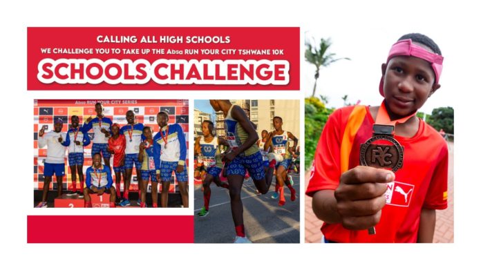 Exciting Schools Challenge unveiled for Absa RUN YOUR CITY TSHWANE 10K debut! Exciting Schools Challenge unveiled for Absa RUN YOUR CITY TSHWANE 10K debut!