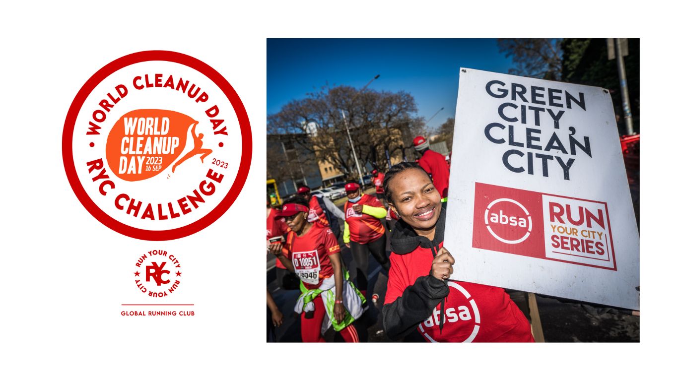 Celebrate 'World Cleanup Day' with the Absa RUN YOUR CITY Series