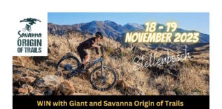 Win a Giant Stance 2 mountain bike at the Savanna Origin of Trails in 2023!