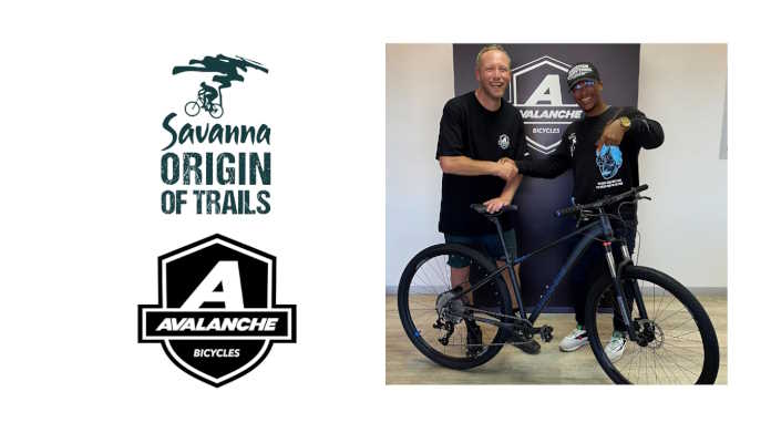 Avalanche stuns Savanna Origin of Trails rider with a new bicycle