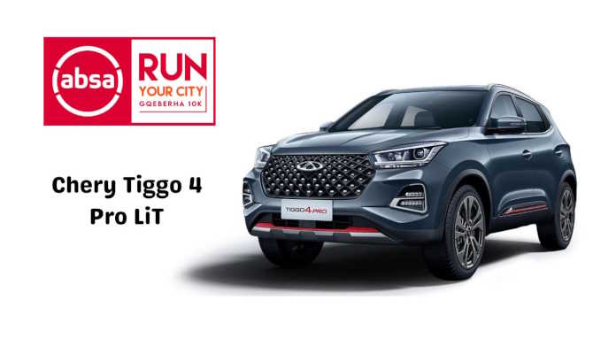 Win a Chery Tiggo 4 Pro LiT Vehicle at the Absa RUN YOUR CITY GQEBERHA 10K Win a Chery Tiggo 4 Pro LiT Vehicle at the Absa RUN YOUR CITY GQEBERHA 10K