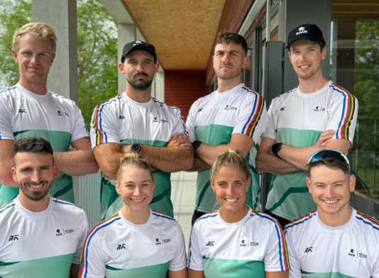 Back row: Luc Daffarn, Jake Green, Chris Baxter and James Mitchell. Front Row: John Smith, Paige Badenhorst, Katherine Williams and Henry Torr
