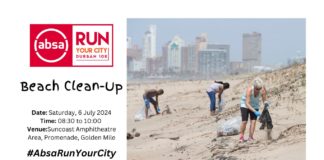 Join a fun Beach Clean-Up in the run-up to the Absa RUN YOUR CITY DURBAN 10K