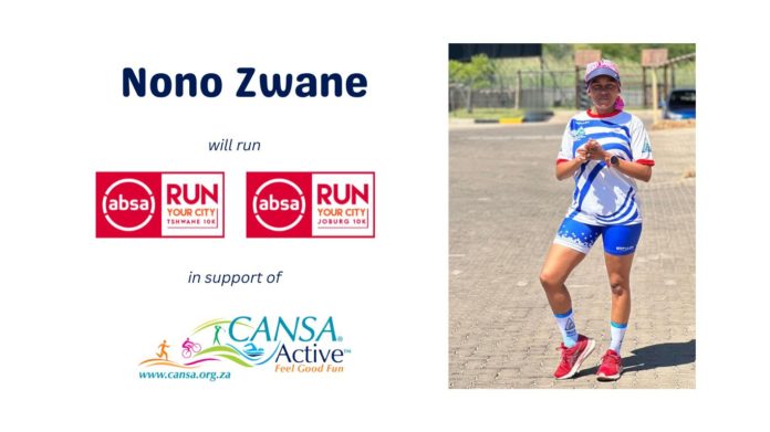 Cancer survivor excited to #RunYourCity in Joburg and Tshwane in support of CANSA Active Cancer survivor excited to #RunYourCity in Joburg and Tshwane in support of CANSA Active