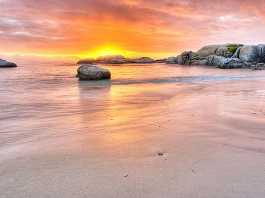 South Africa beach sunset
