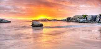 South Africa beach sunset
