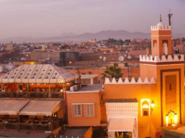 Marrakech view on the roofs