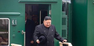 Kim Jong-un’s dream comes true as his armoured train arrived in Russia’s Vladivostok