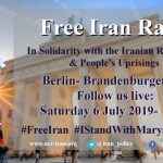 Free Iran Rally in Berlin in Solidarity with the Iranian resistance and People's uprising