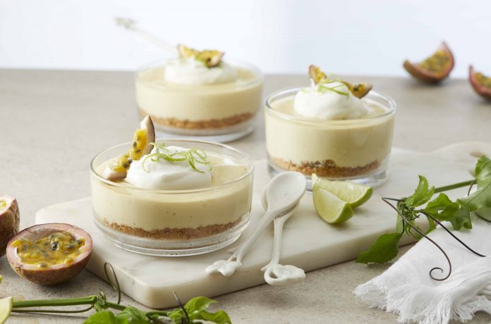 Granadilla & Lime Fridge Tart Granadilla & Lime Fridge Tart
