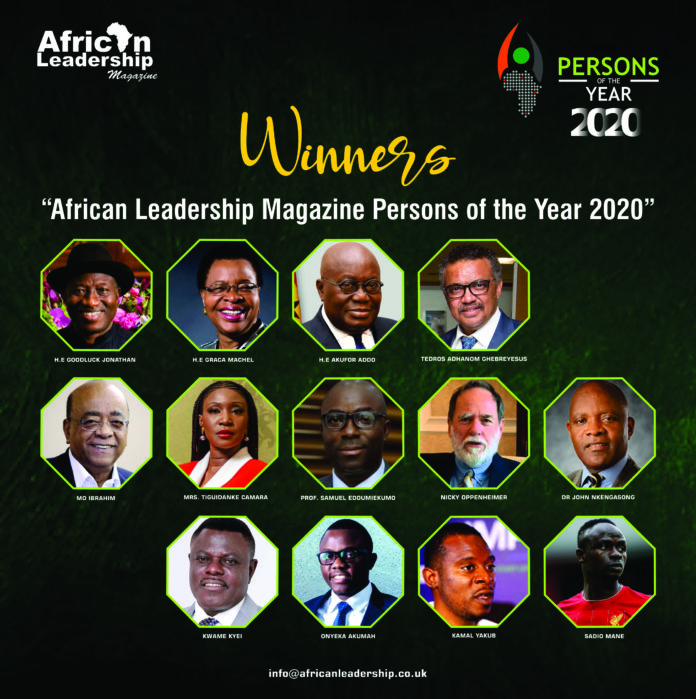 BREAKING: WHO DG, Tedros Ghebreyesus, Ghana’s President, Akufo-Addo, Mo Ibrahim, Graca Machel, Others, Emerge Winners In The ALM Persons Of The Year 2020 Awards