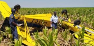 Pilot found deceased after crop spraying aeroplane crashes, Bultfontein. Photo: SAPS