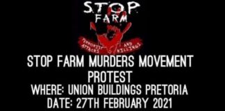Mass march, prayer day against farm attacks and farm murders in South Africa, 27 February. Photo: SFMM