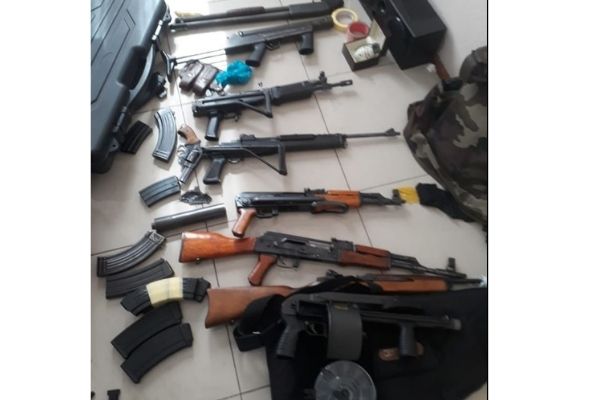 Drug operation uncovers a major arms cache, Winchester Hills Drug operation uncovers a major arms cache, Winchester Hills