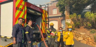 Scientology Volunteer Ministers assist firefighters during Cape Town runaway fires