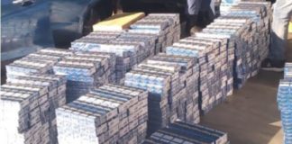 R1.6 million worth of illicit cigarettes and 6 vehicles seized, Musina. Photo: SAPS