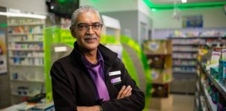 Rakesh Daya, a pharmacist at Nikitas Pharmacy