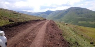 The Polihali western access roads project AECOM is working on in Lesotho