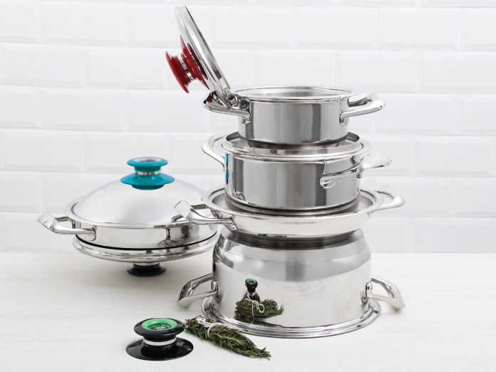 AMC range of cookware is manufactured from high-quality 18/10 stainless steel