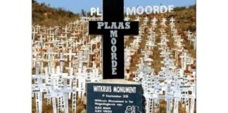SA Farm murders: 'White Cross monument' memorial ceremony 4 September 2021. Photo: White Cross Monument Facebook