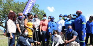 A joint effort by members of Blue Roof Life-Space, Butterfly Foundation, the-eThekwini Municipality, the eThekwini Parks Department, Keep Wentworth Beautiful and Engen