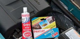 Pratley Grey RTV Silicone and Pratley Wondafix Car
