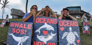 Coastal communities rally in their objection to Shell’s seismic surveys