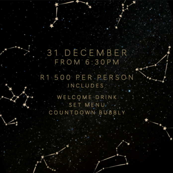 New Year's Eve at Ethos Restaurant in Rosebank