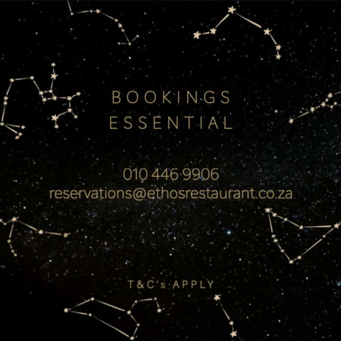 New Year's Eve at Ethos Restaurant in Rosebank