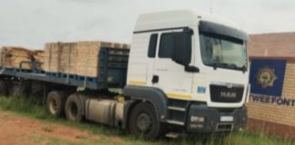 Pretoria hijacked truck recovered, suspect arrested, Tweefontein. Photo: SAPS