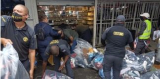 R9.7 million worth of counterfeit goods recovered, Dragon City. Photo: SAPS