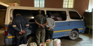 3 Nabbed stealing diesel from truck at Ficksburg Port of Entry. Photo: SAPS
