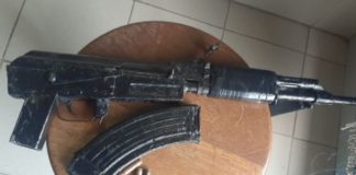 Illegal firearms recovered, 2 arrested, Weenen. Photo: SAPS