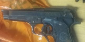 Suspect arrested with unlicensed firearm, Ceres. Photo: SAPS